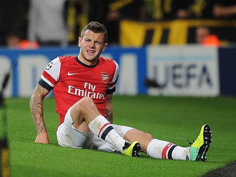 Red alert: Wilshere is not expected to play for Arsenal after blow