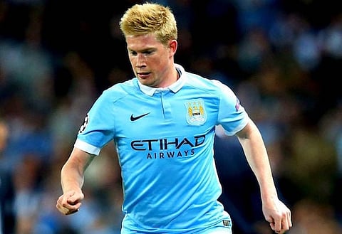 Blue-eyed boy: Kevin de Bruyne has had a fine debut season at City