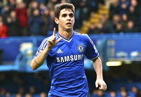 Hot head: Oscar apologised after heft challenge on Costa