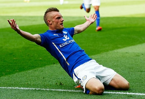Record-breaker: Jamie Vardy has taken the Premier League by storm this season