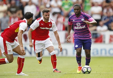 Britain Football Soccer - Rotherham United v Sunderland - Pre Season Friendly - AESSEAL New York Stadium - 23/7/16
Sunderland's Charles N'Zogbia in action
Action Images via Reuters / Paul Childs
Livepic