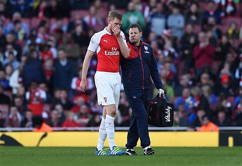 Watch: Arsenal star posts injury update after Champions League triumph
