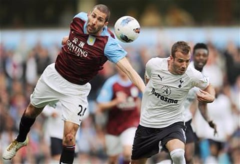 Carlos Cuellar reacts to Aston Villa Twitter post