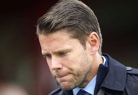 Football - Accrington Stanley v Tranmere Rovers - Sky Bet Football League Two - Store First Stadium - 6/9/14
Accrington Stanley manager James Beattie after the match
Mandatory Credit: Action Images / Ian Smith
Livepic
EDITORIAL USE ONLY. No use with unauthorized audio, video, data, fixture lists, club/league logos or "live" services. Online in-match use limited to 45 images, no video emulation. No use in betting, games or single club/league/player publications. Please contact your account representative for further details.