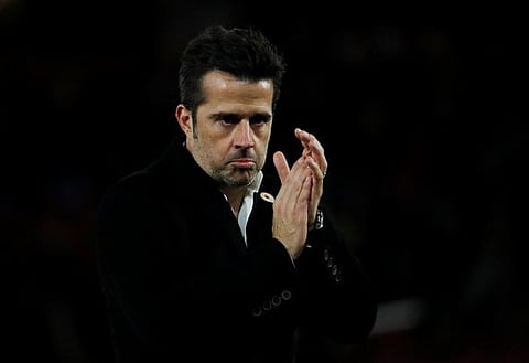 Soccer Football - Premier League - Watford vs West Ham United - Vicarage Road, Watford, Britain - November 19, 2017 Watford manager Marco Silva applauds fans after the match REUTERS/Eddie Keogh EDITORIAL USE ONLY. No use with unauthorized audio, video, data, fixture lists, club/league logos or "live" services. Online in-match use limited to 75 images, no video emulation. No use in betting, games or single club/league/player publications. Please contact your account representative for further details.