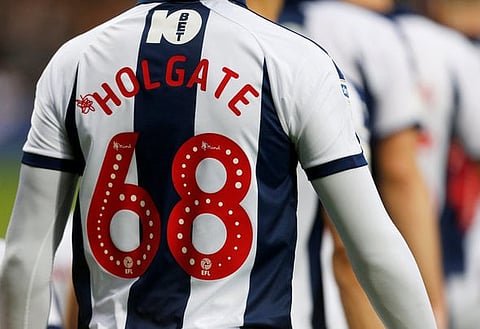 Soccer Football - Championship - West Bromwich Albion v Norwich City - The Hawthorns, West Bromwich, Britain - January 12, 2019 West Bromwich Albion's Mason Holgate Action Images/Ed Sykes EDITORIAL USE ONLY. No use with unauthorized audio, video, data, fixture lists, club/league logos or "live" services. Online in-match use limited to 75 images, no video emulation. No use in betting, games or single club/league/player publications. Please contact your account representative for further details.