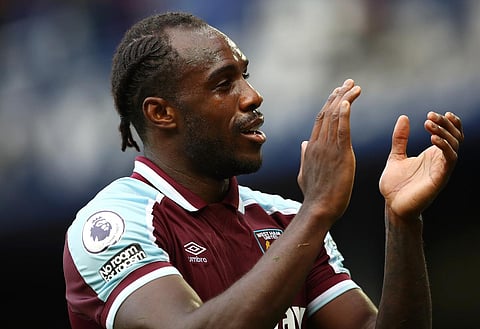 Michail Antonio suffered a broken leg in a car crash late last year.
