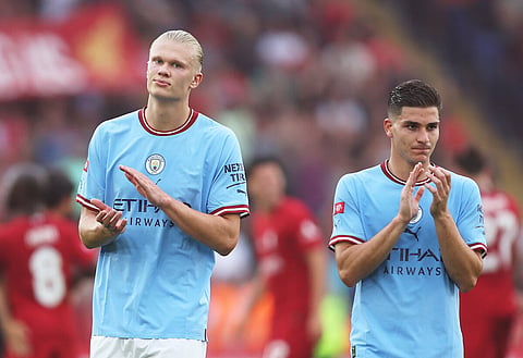 Pundit verdict on Julian Alvarez potentially replacing Erling Haaland amid '100 per cent' Man City claim