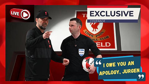 Revealed: Michael Oliver says sorry to Liverpool boss Jurgen Klopp - 'I owe you an apology'