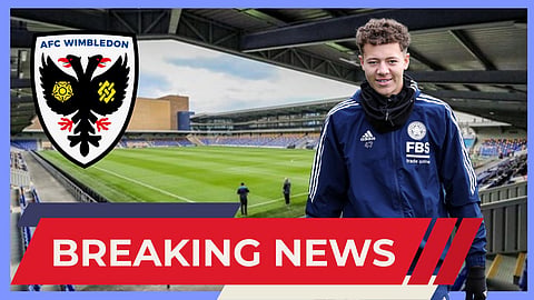 Sources: Leicester City midfielder Kasey McAteer agrees to join AFC Wimbledon