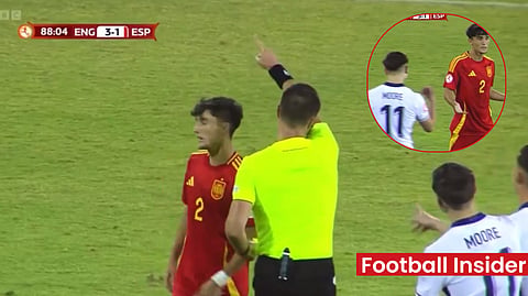 Fans love what Tottenham gem Mikey Moore did for England Under-17s. (Credit: BBC)