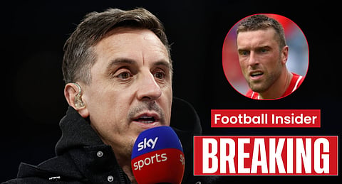 Gary Neville in bizarre social media spat with ex-Liverpool striker