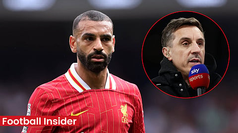 Gary Neville savages Mohammed Salah live on air as Liverpool footage re-analysed