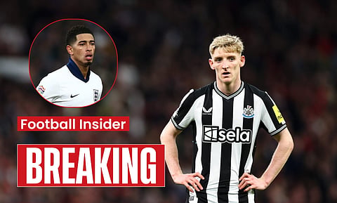 Jude Bellingham sends two-word message to Newcastle ace Anthony Gordon