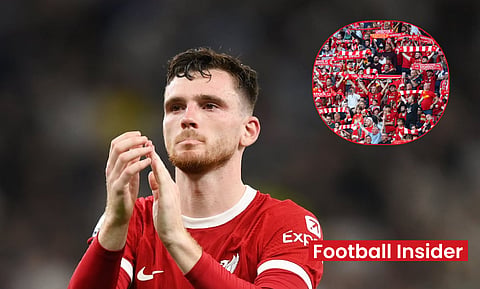 'Andy Robertson is finished' - Liverpool fans react to what they spotted today