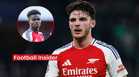 Declan Rice and Bukayo Saka respond to three-word William Saliba message