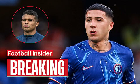Enzo Fernandez sends one-word message to Chelsea icon Thiago Silva