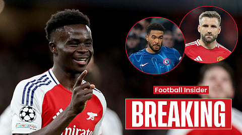 Reece James and Luke Shaw react to Bukayo Saka's message at Arsenal