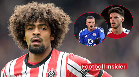 Jamie Vardy, Declan Rice react to Hamza Choudhury's 'massive' Sheffield United post