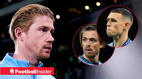 Phil Foden and Jack Grealish react to De Bruyne's 'last' Man City message