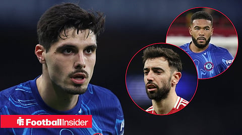 Reece James and Bruno Fernandes react to Pedro Neto's passionate message