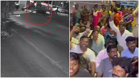 स्पोर्ट्स कारची दुचाकीला धडक, बाउन्सर 20-फूट हवेत उडाला; मृतदेहासह कुटुंबीयांचा निषेध