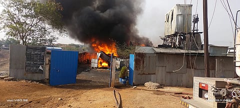 अंबरनाथमध्ये एमआयडीसीतील केमिकल कंपनीला आग