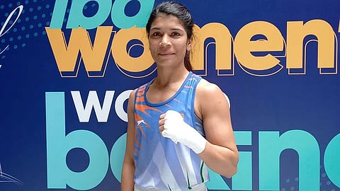 विश्वविजेती बॉक्सर निखतने प्रथमच सुवर्णपदक पटकाविले