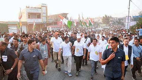 Bharat Jodo Yatra : 'भारत जोडो यात्रेत' कोल्हापूरकरांची छाप ; आमदार सतेज पाटलांच्या नियोजनाचे होतेय कौतुक