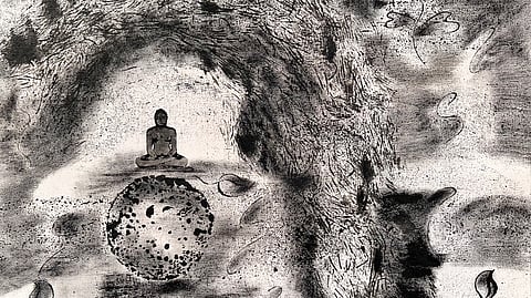 'पद्मासन' एकल कलाकृतींचे अनोखे प्रदर्शन