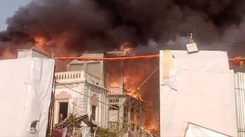 हिंदी टीव्ही मालिकेच्या सेटवर भीषण आग; संपूर्ण सेट जाळून खाक