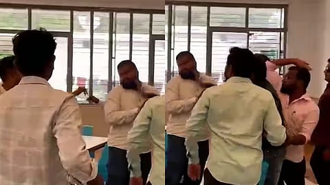 'बामू'त आंबेडकरवादी आणि अभाविप आमने-सामने ; विद्यापीठाचे विद्रुपीकरण केल्याचा ABVPच्या कार्यकर्त्यांवर आरोप