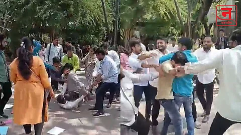पुणे विद्यापीठात पंतप्रधान नरेंद्र मोदींविषयी आक्षेपार्ह मजकूर ; दोन संघटना आपापसात भिडल्याने विद्यापीठ परिसरात तणाव