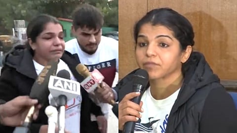 साक्षी मलिक रडली, म्हणाली; ‘मी कुस्ती सोडली!’: ब्रिजभूषण यांच्या निकटवर्तियाची WFI अध्यक्षपदी निवड होताच निवृत्तीची घोषणा