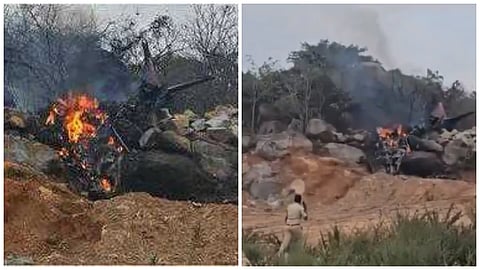Telangana Plane Crash Video: तेलंगणात ट्रेनर विमान कोसळलं; दोन वैमानिकांचा मृत्यू