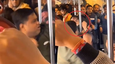 Viral Video | दिल्ली मेट्रोत दोन प्रवाशांमध्ये तुंबळ हाणामारी; प्रवाशांना फुकटात बघायला भेटला बॉक्सिंगचा थरार