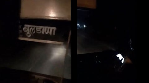 धक्कादायक! एका हाती स्टिअरींग दुसऱ्या हाती मोबाईल, एसटीतील प्रवाशांच्या जीवाशी खेळ सुरुच; व्हिडिओ व्हायरल