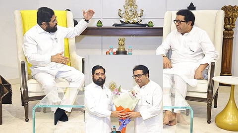 राज ठाकरेंनी घेतली मुख्यमंत्री शिंदेंची भेट