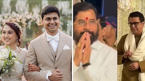 Video :आयरा अन् नुपूरच्या रिसेप्शनला अनेक दिग्गजांची हजेरी; शिंदेपासून ते ठाकरेंपर्यंत अनेक राजकीय मंडळी होती उपस्थित