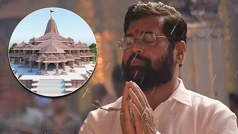 मुख्यमंत्री एकनाथ शिंदेंकडून राम मंदिरासाठी 11 कोटींची देणगी; उदय सामंत यांनी मंदिर ट्रस्टकडे सुपूर्द केला धनादेश