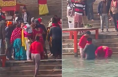 Video : 'चमत्कारी उपचारासाठी' कॅन्सरग्रस्त मुलाला पालकांनी वारंवार गंगेत बुडविले; चिमुकल्याने प्राण गमावले