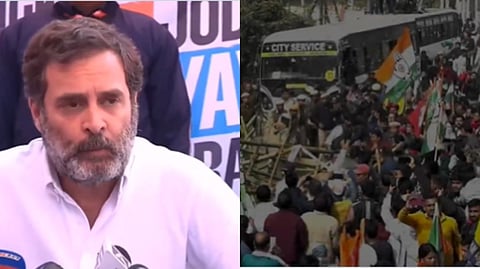 "बॅरिकेड्स तोडले, पण कायदा नाही तोडणार", राहुल गांधींची प्रतिक्रिया, म्हणाले - आम्हाला कमजोर समजू नका, काँग्रेस कार्यकर्ते 'बब्बर शेर'!