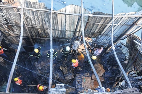 गोवंडीतील आगीत भंगाराचे गाळे खाक