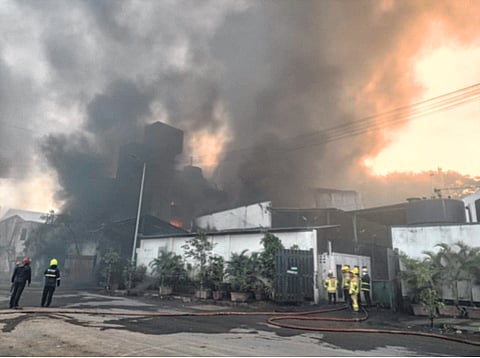 पावणे एमआयडीसीतील महेक केमिकल कंपनीला भीषण आग