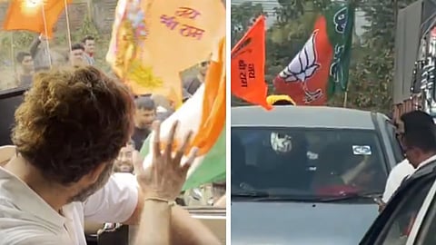 आसामध्ये भाजप कार्यकर्त्यांचा 'भारत जोडो न्याय यात्रे'वर हल्ला'; राहुल गांधींना बसमध्ये हलवले: काँग्रेसने शेअर केला व्हिडिओ