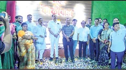 एकविरा मातेचे तैलचित्र पनवेल कोळीवाड्याची शान; आ. प्रशांत ठाकूर यांचे प्रतिपादन