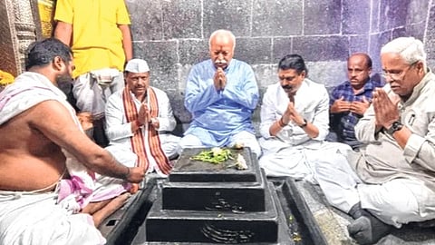 देवाच्या आशीर्वादामुळे रामलल्ला मूर्ती अभिषेक, सरसंघचालक मोहन भागवत यांचे उद्गार