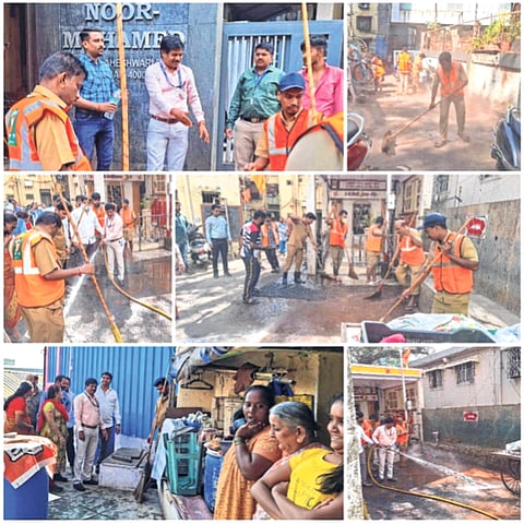 डोंगरीत सखोल स्वच्छता अभियान; राडारोडा, रंगरंगोटी, फांद्यांची छाटणी