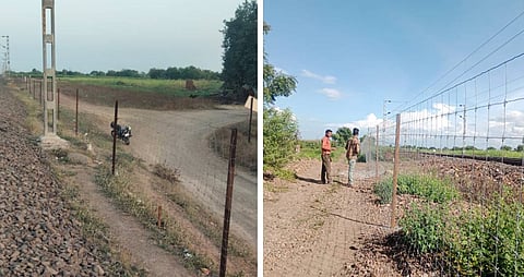 दौंड ते वाडीदरम्यान सुरक्षा कुंपणाचे काम सुरू