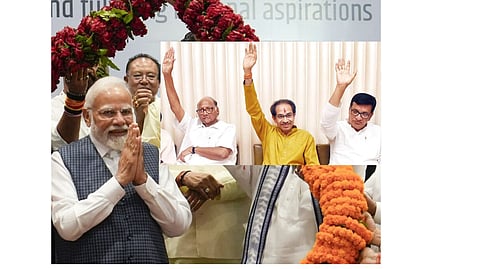 लोकसभेला राज्यात आघाडी युतीवर भारी; देशात मात्र एनडीएचीच बाजी, सर्व्हेमधील अंदाज